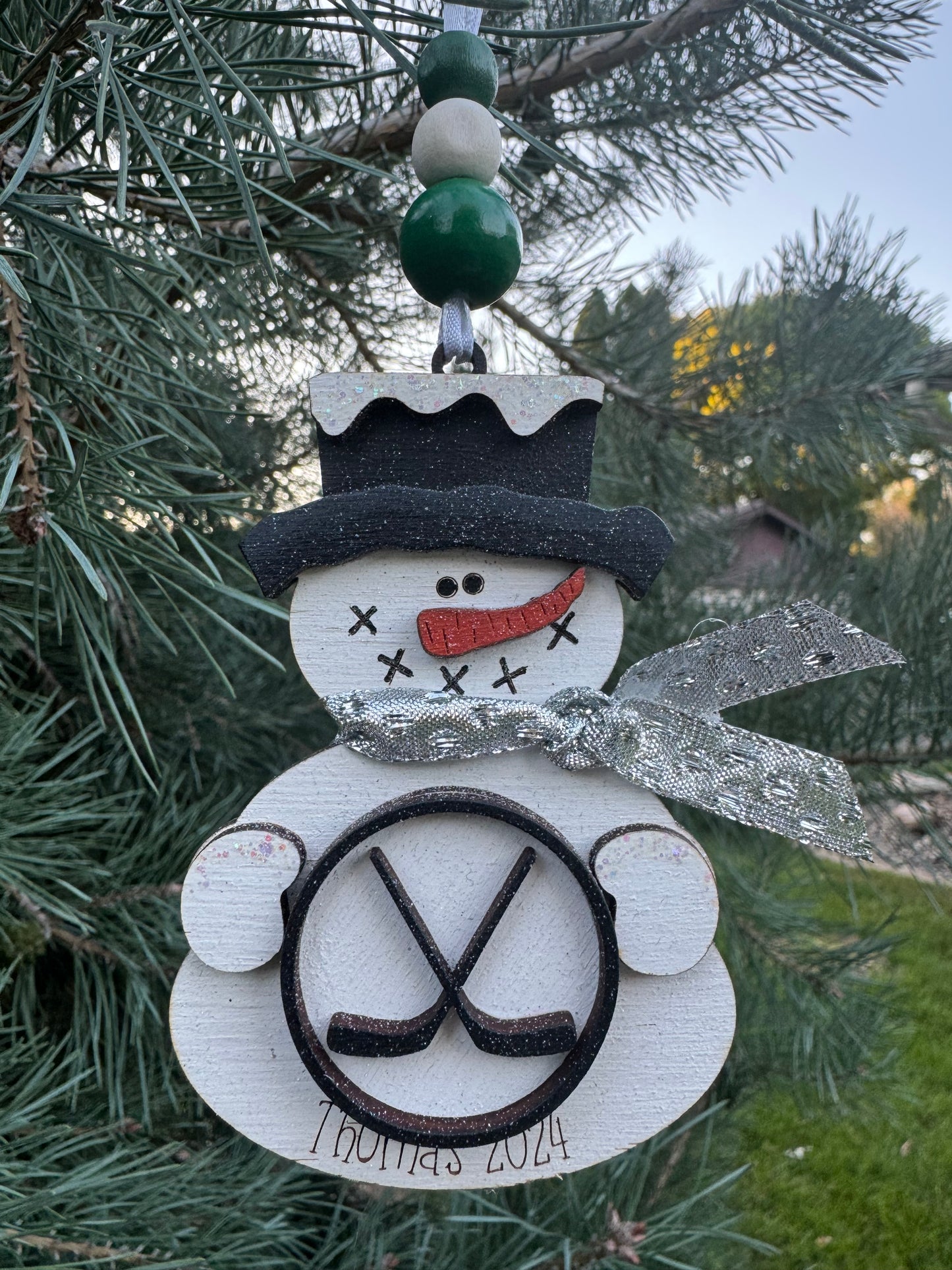 Sports Snowman Ornament (Custom)