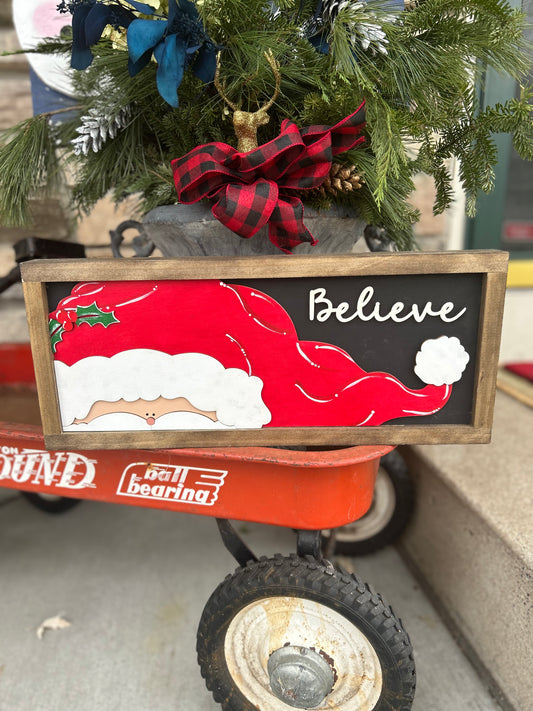 Reversible Snowman/Santa Sign