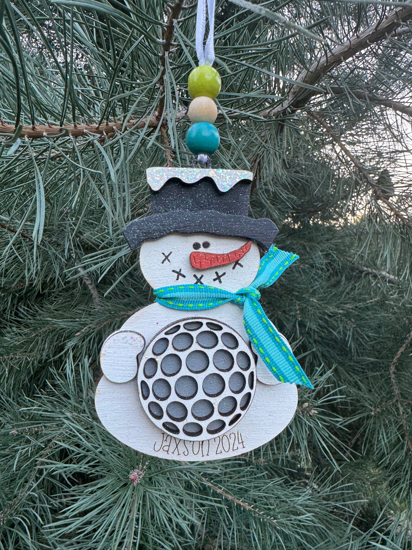 Sports Snowman Ornament (Custom)