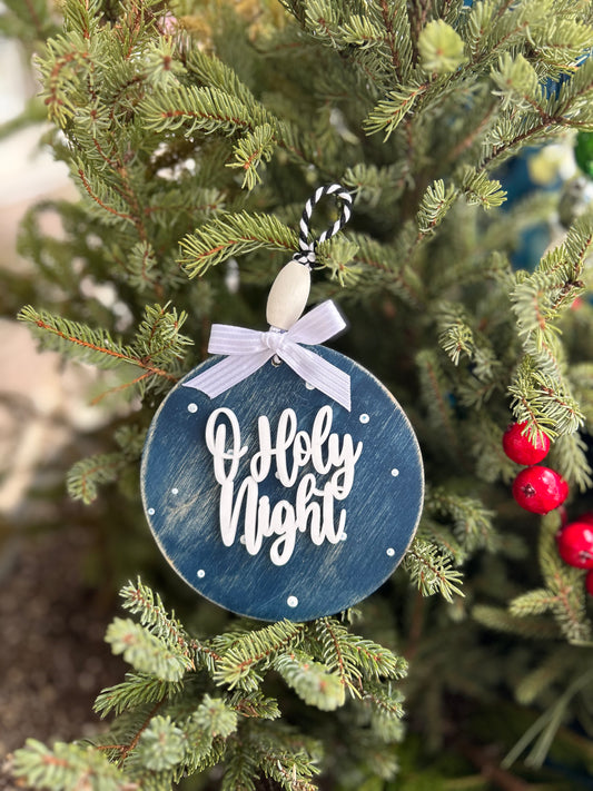 ‘O holy night’ Christmas Ornament