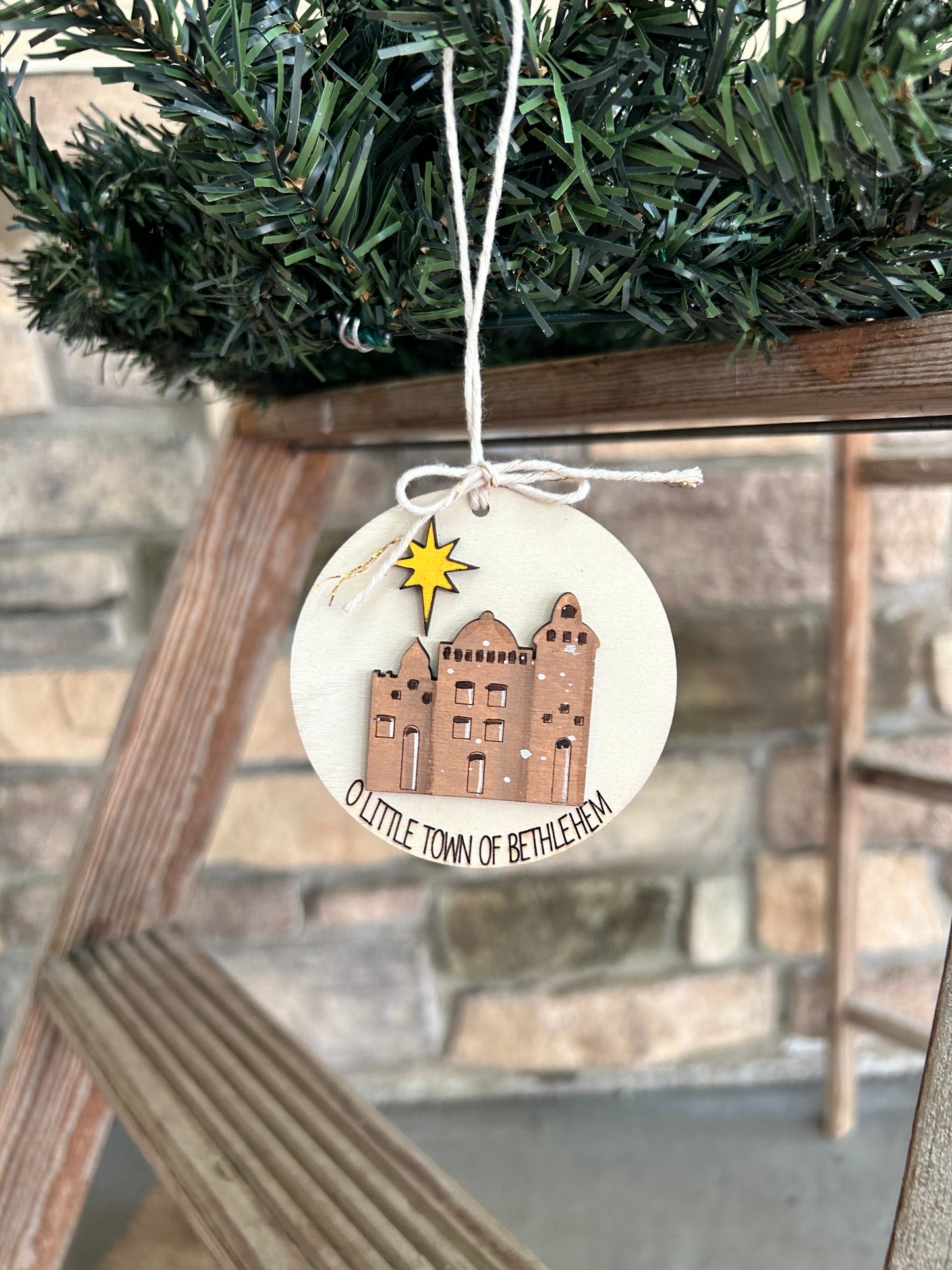 ‘O Little Town of Bethlehem’ Christmas Ornament