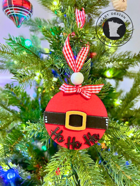 'Ho Ho Ho' Santa Belt Ornament