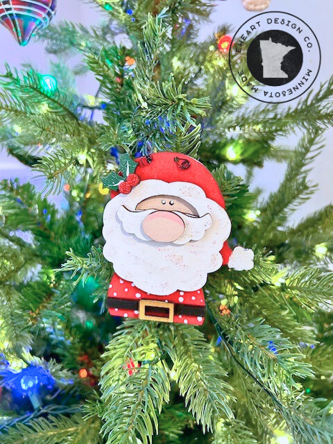 Whimsical Santa Ornament