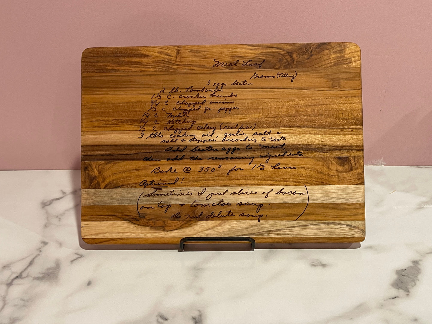 Engraved Handwritten Recipe Boards (Custom)